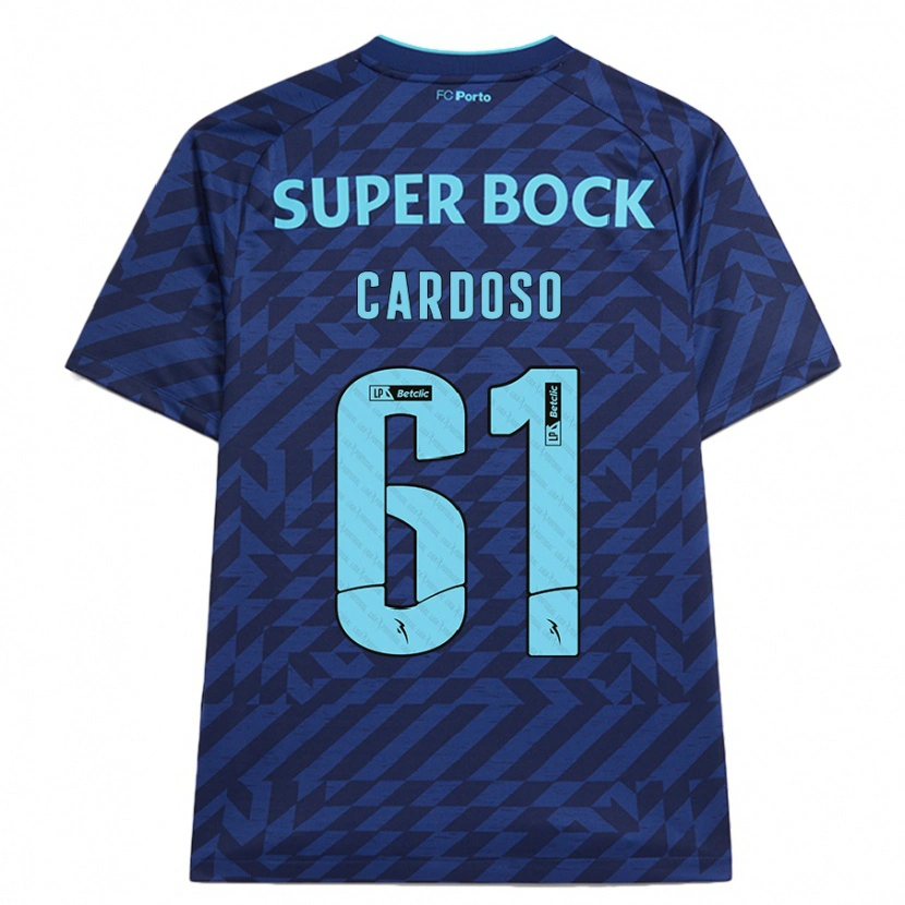 Danxen Kid Ivan Cardoso #61 Navy Blue Third Jersey 2024/25 T-Shirt