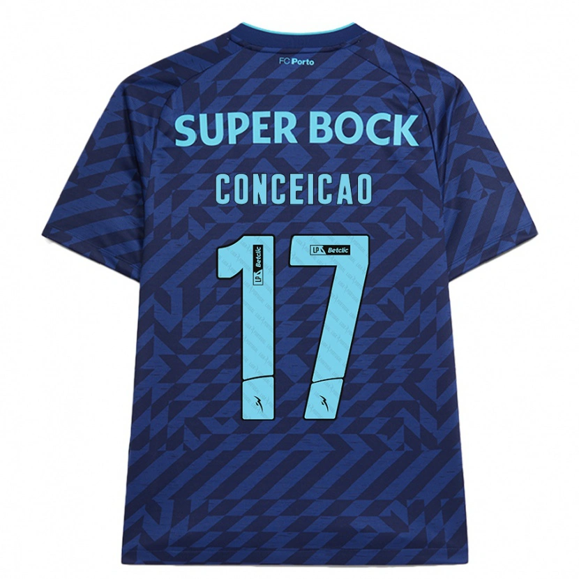 Danxen Kid Rodrigo Conceicao #17 Navy Blue Third Jersey 2024/25 T-Shirt