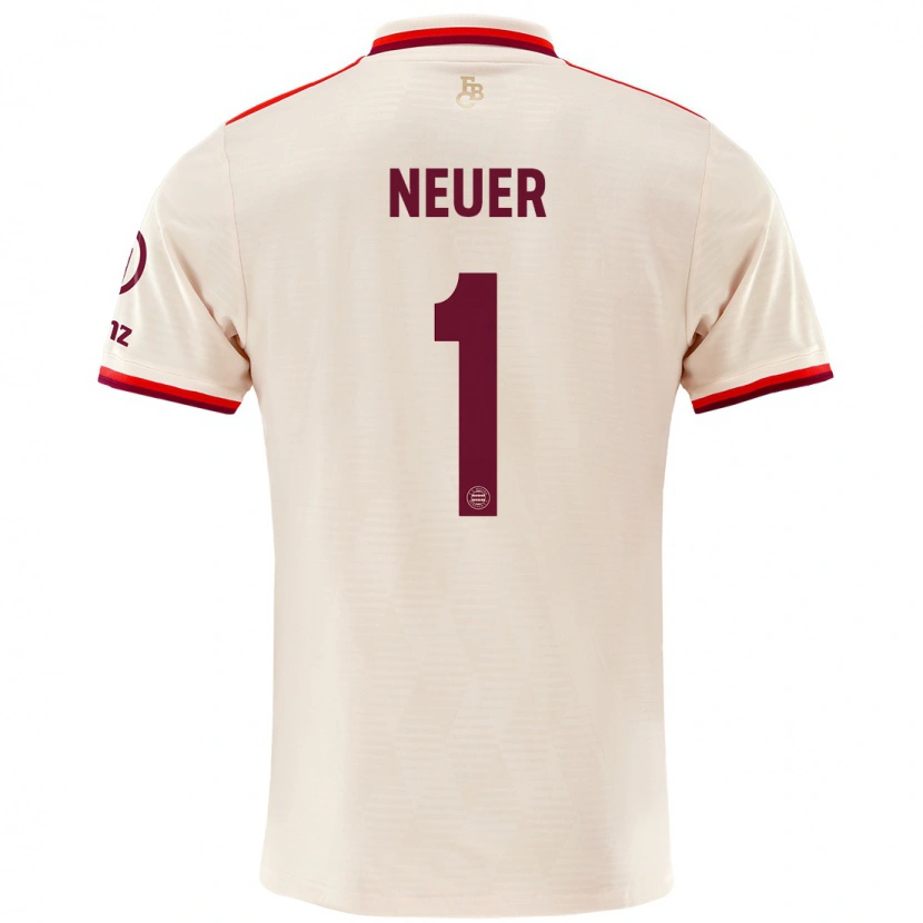 Danxen Kid Manuel Neuer #1 Linen Third Jersey 2024/25 T-Shirt