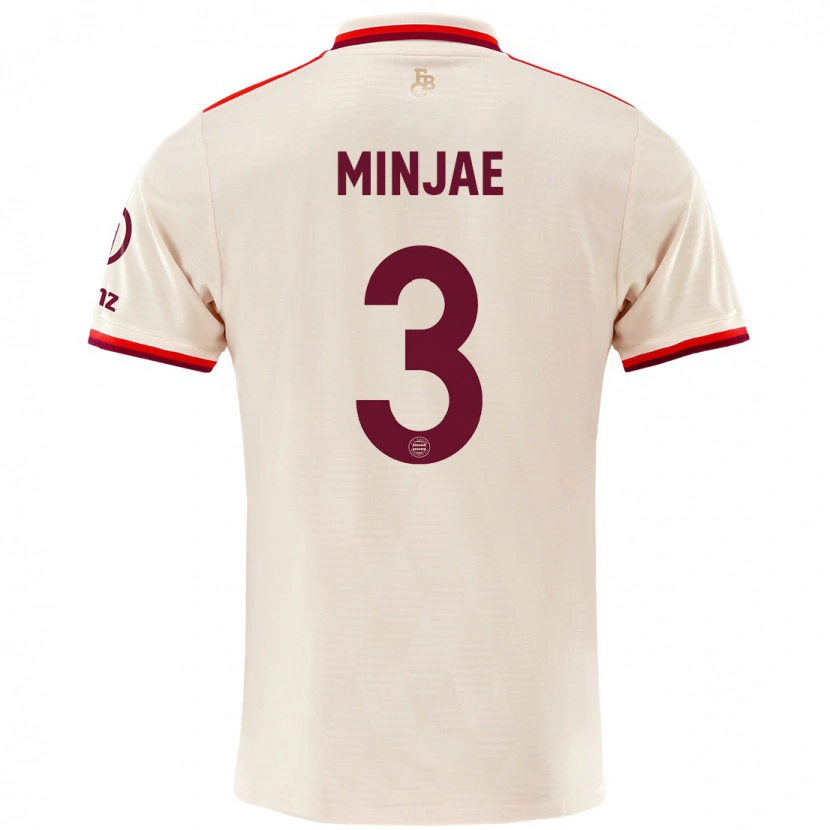 Danxen Kid Min-Jae Kim #3 Linen Third Jersey 2024/25 T-Shirt