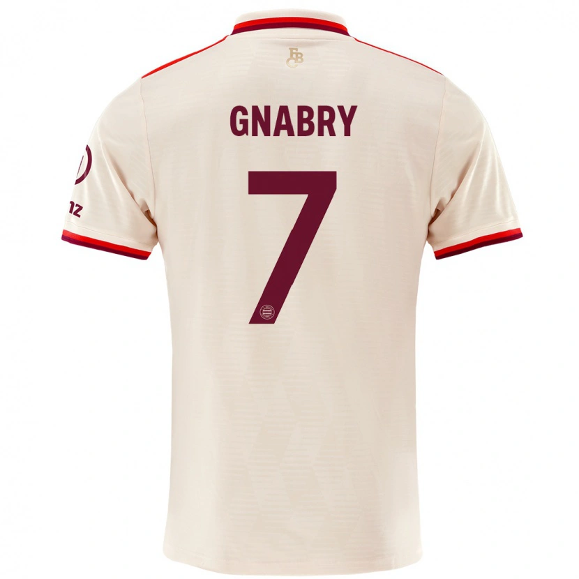 Danxen Kid Serge Gnabry #7 Linen Third Jersey 2024/25 T-Shirt