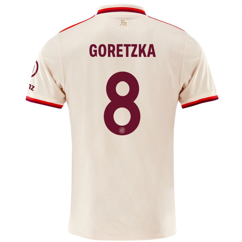 Danxen Kid Leon Goretzka #8 Linen Third Jersey 2024/25 T-Shirt