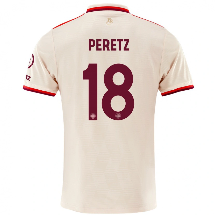 Danxen Kid Daniel Peretz #18 Linen Third Jersey 2024/25 T-Shirt