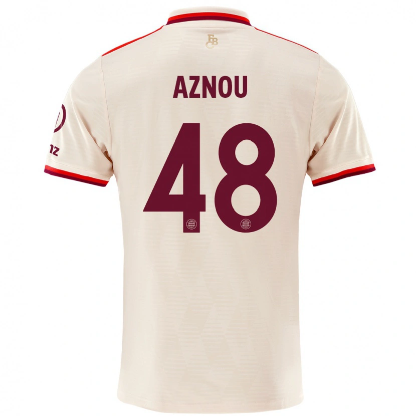 Danxen Kid Adam Aznou #48 Linen Third Jersey 2024/25 T-Shirt