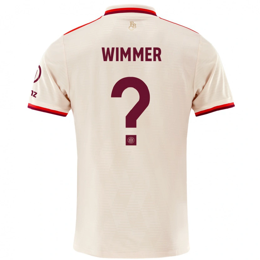 Danxen Kid Benedikt Wimmer #0 Linen Third Jersey 2024/25 T-Shirt