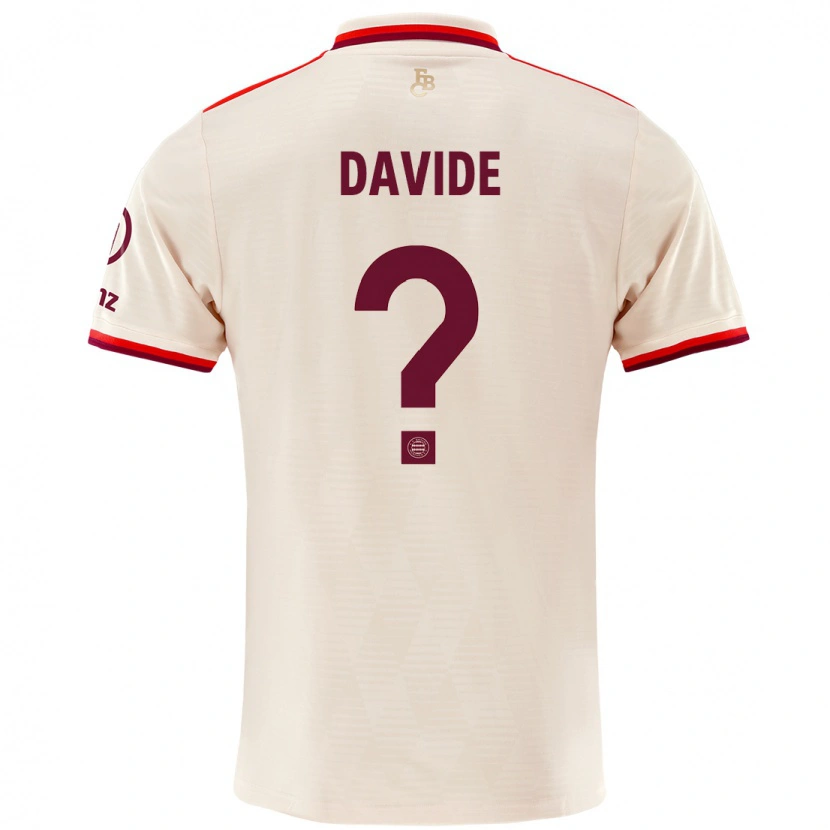 Danxen Kid Davide Dell'erba #0 Linen Third Jersey 2024/25 T-Shirt