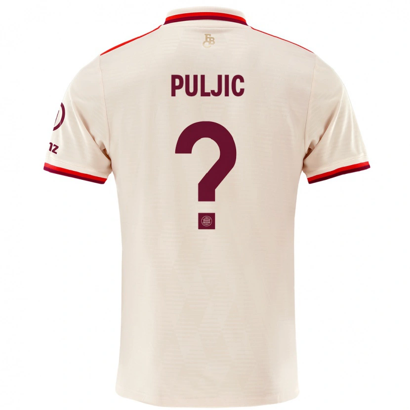 Danxen Kid Ljubo Puljic #0 Linen Third Jersey 2024/25 T-Shirt