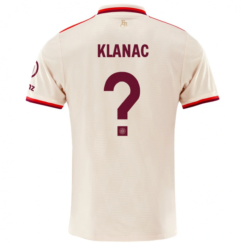 Danxen Kid Leon Klanac #0 Linen Third Jersey 2024/25 T-Shirt