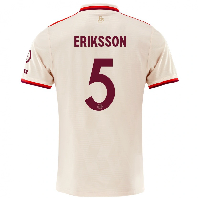 Danxen Kid Magdalena Eriksson #5 Linen Third Jersey 2024/25 T-Shirt