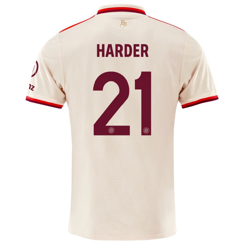 Danxen Kid Pernille Harder #21 Linen Third Jersey 2024/25 T-Shirt