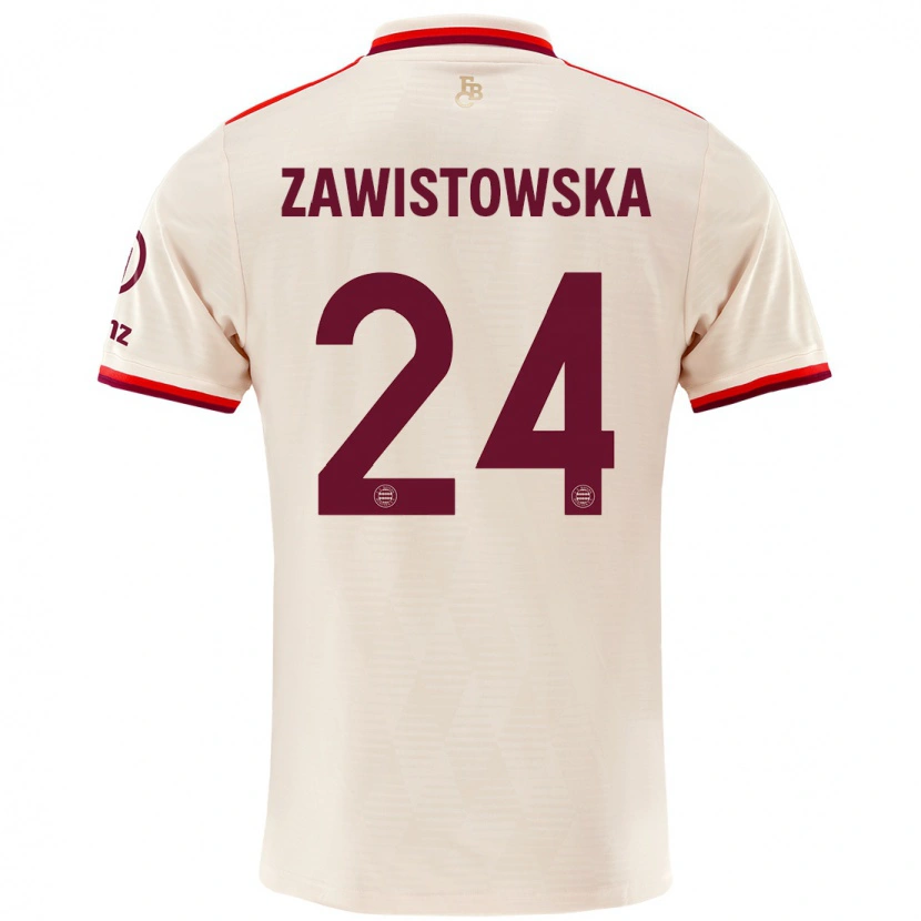 Danxen Kid Weronika Zawistowska #24 Linen Third Jersey 2024/25 T-Shirt