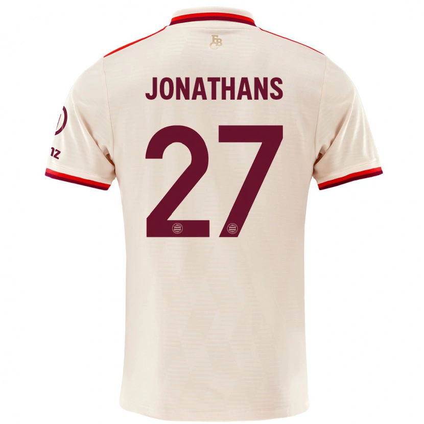 Danxen Kid David Jonathans #27 Linen Third Jersey 2024/25 T-Shirt