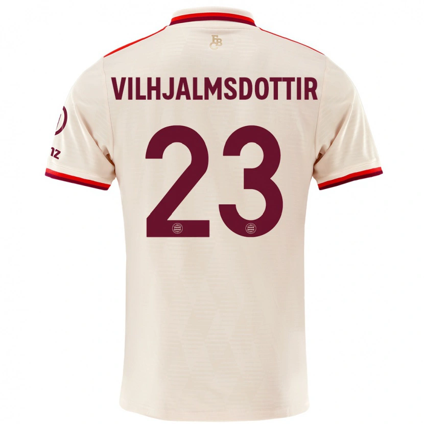 Danxen Kid Karolina Lea Vilhjalmsdottir #23 Linen Third Jersey 2024/25 T-Shirt