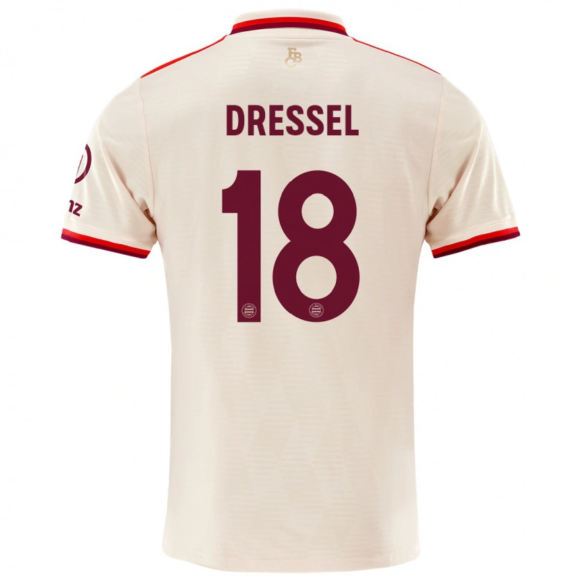 Danxen Kid Timon Dressel #18 Linen Third Jersey 2024/25 T-Shirt