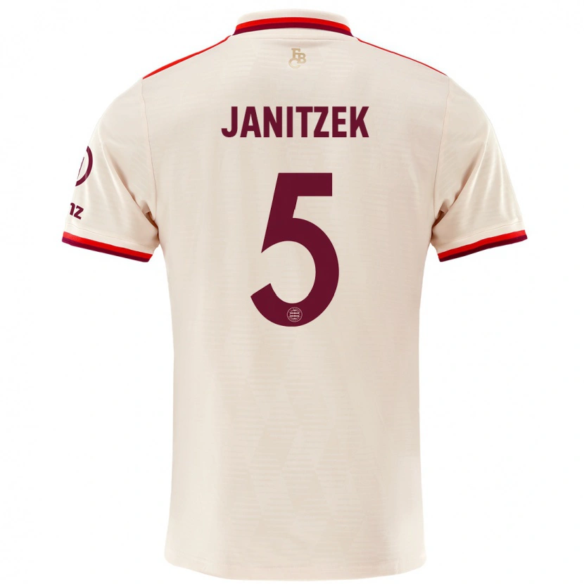 Danxen Kid Justin Janitzek #5 Linen Third Jersey 2024/25 T-Shirt