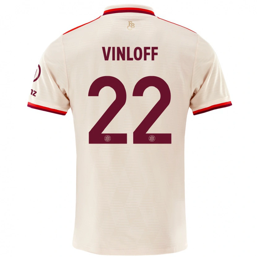 Danxen Kid Matteo Vinloff #22 Linen Third Jersey 2024/25 T-Shirt