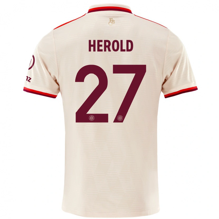 Danxen Kid David Herold #27 Linen Third Jersey 2024/25 T-Shirt