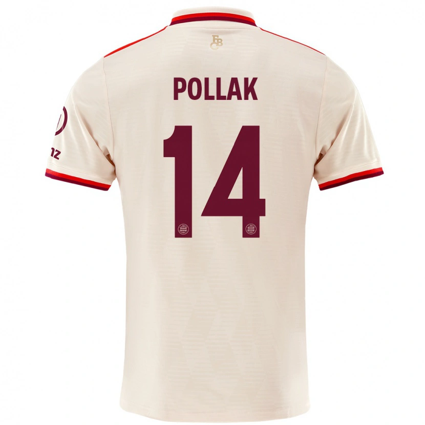 Danxen Kid Florian Pollak #14 Linen Third Jersey 2024/25 T-Shirt