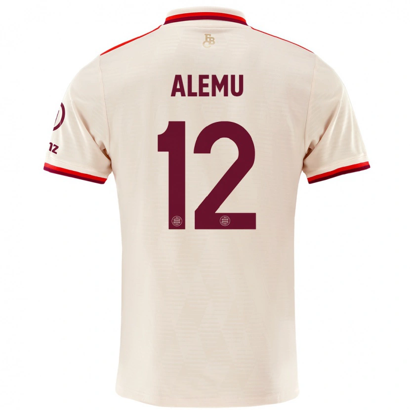 Danxen Kid Liul Alemu #12 Linen Third Jersey 2024/25 T-Shirt