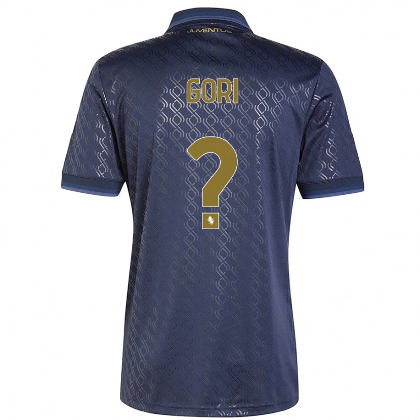 Danxen Kid Stefano Gori #0 Navy Blue Third Jersey 2024/25 T-Shirt