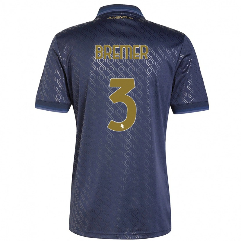 Danxen Kid Bremer #3 Navy Blue Third Jersey 2024/25 T-Shirt