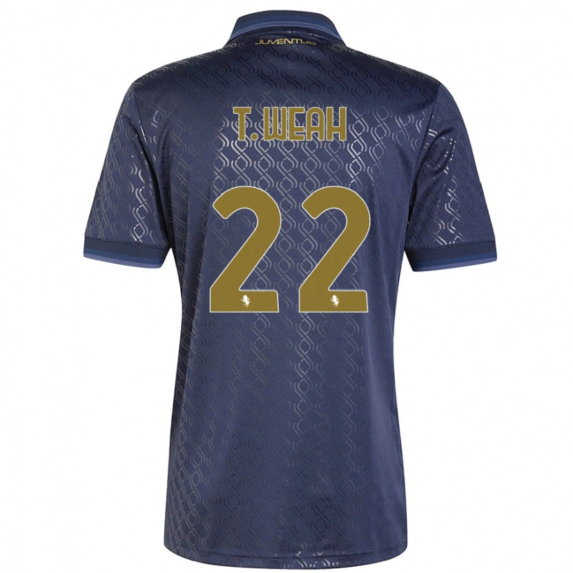 Danxen Kid Timothy Weah #22 Navy Blue Third Jersey 2024/25 T-Shirt