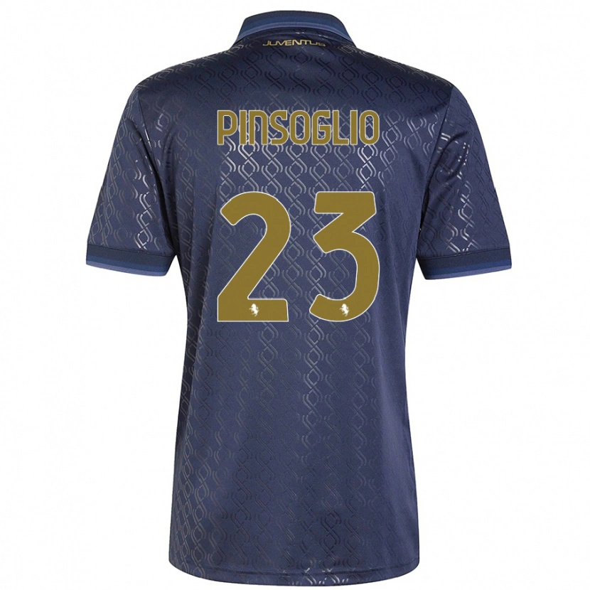 Danxen Kid Carlo Pinsoglio #23 Navy Blue Third Jersey 2024/25 T-Shirt