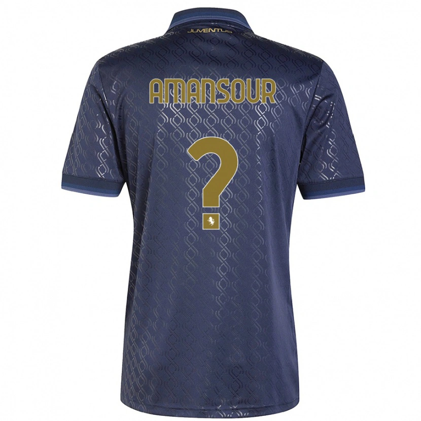 Danxen Kid Adam Amansour #0 Navy Blue Third Jersey 2024/25 T-Shirt