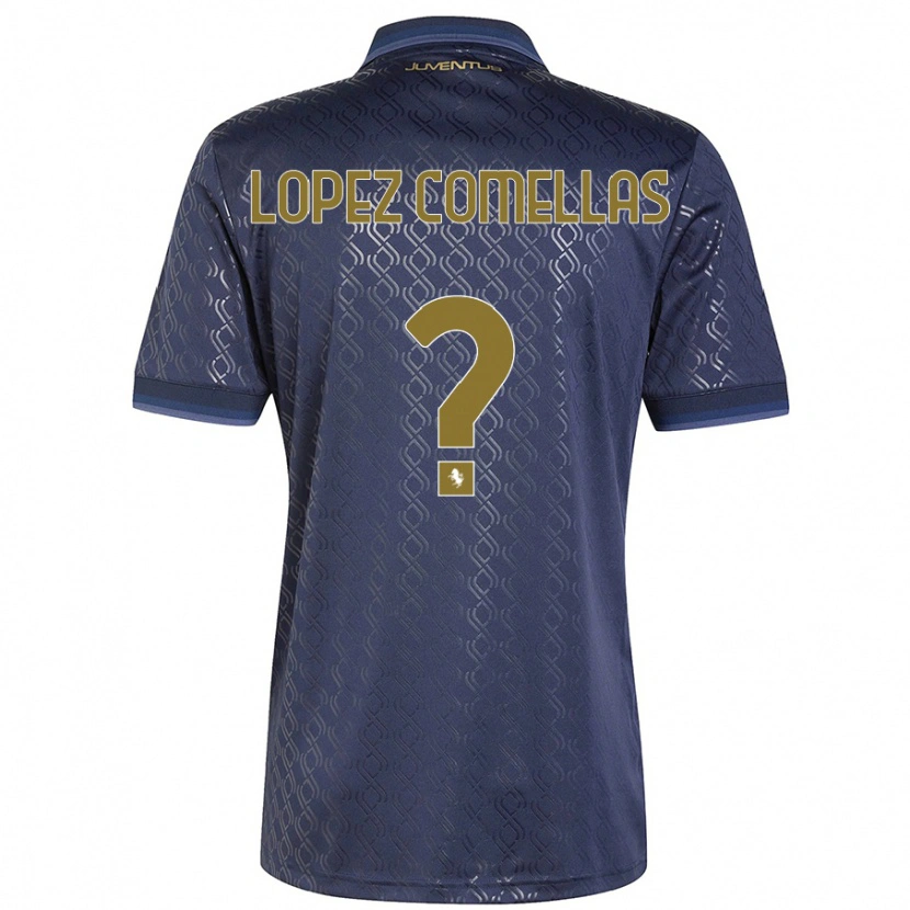 Danxen Kid Ivan Lopez Comellas #0 Navy Blue Third Jersey 2024/25 T-Shirt