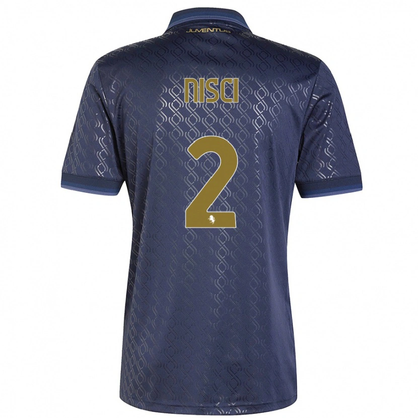 Danxen Kid Alessandro Nisci #2 Navy Blue Third Jersey 2024/25 T-Shirt