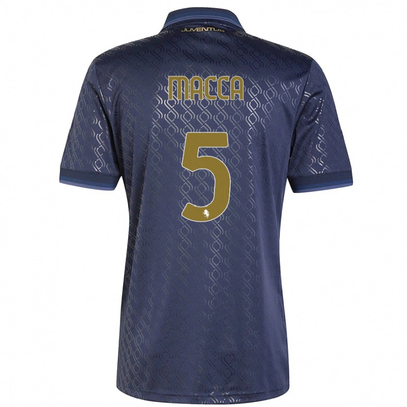 Danxen Kid Federico Macca #5 Navy Blue Third Jersey 2024/25 T-Shirt