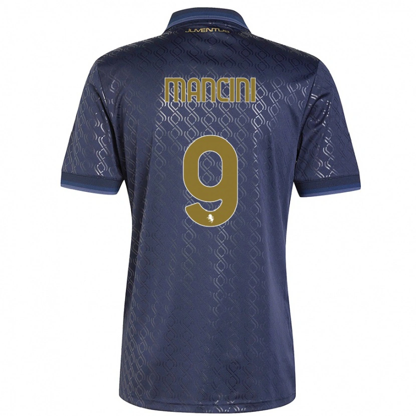 Danxen Kid Tommaso Mancini #9 Navy Blue Third Jersey 2024/25 T-Shirt