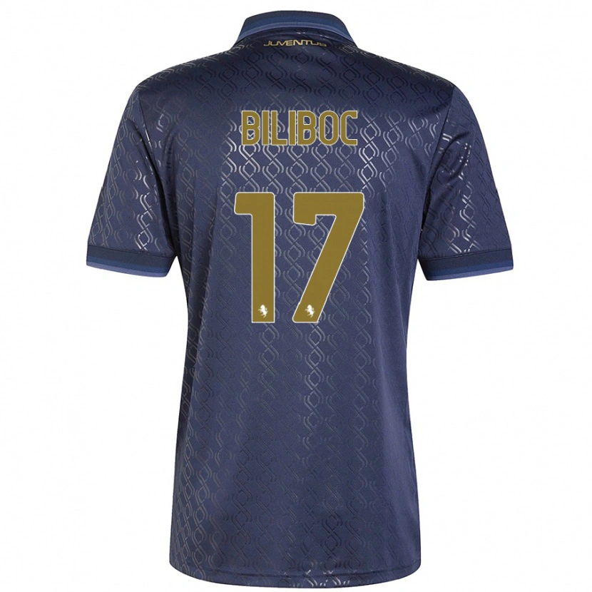 Danxen Kid Lorenzo Biliboc #17 Navy Blue Third Jersey 2024/25 T-Shirt