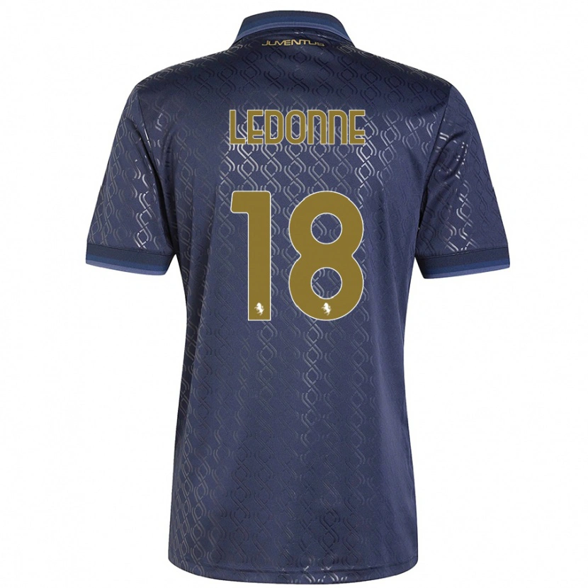 Danxen Kid Nicolò Ledonne #18 Navy Blue Third Jersey 2024/25 T-Shirt