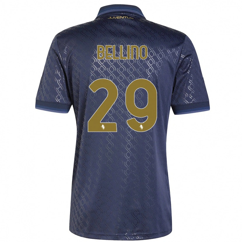 Danxen Kid Filippo Bellino #29 Navy Blue Third Jersey 2024/25 T-Shirt