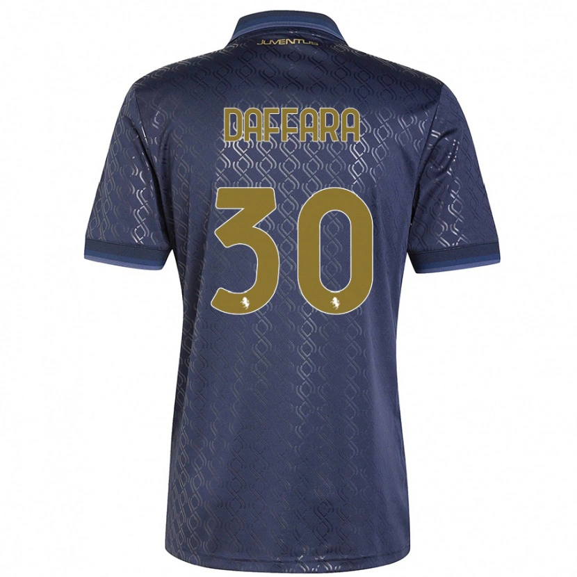 Danxen Kid Giovanni Daffara #30 Navy Blue Third Jersey 2024/25 T-Shirt