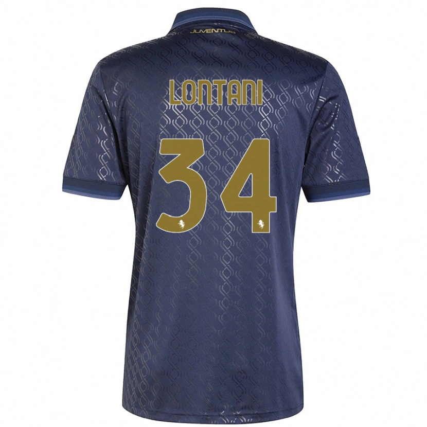 Danxen Kid Matteo Lontani #34 Navy Blue Third Jersey 2024/25 T-Shirt