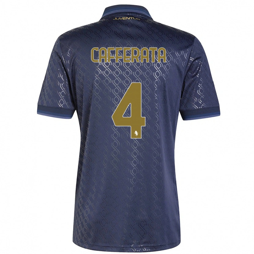 Danxen Kid Federica Cafferata #4 Navy Blue Third Jersey 2024/25 T-Shirt