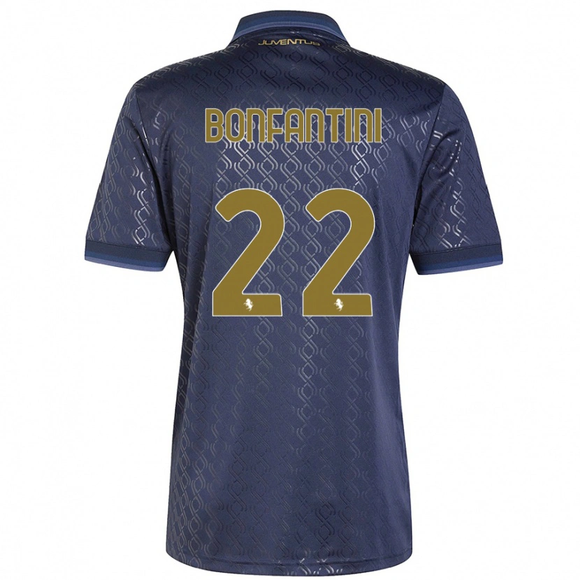 Danxen Kid Agnese Bonfantini #22 Navy Blue Third Jersey 2024/25 T-Shirt