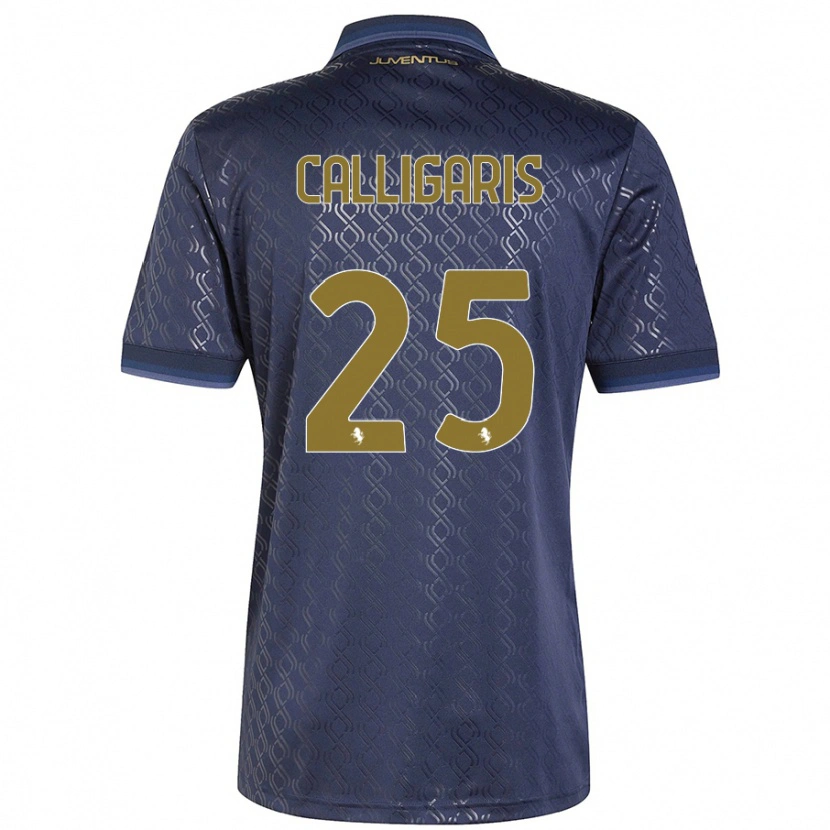 Danxen Kid Viola Calligaris #25 Navy Blue Third Jersey 2024/25 T-Shirt