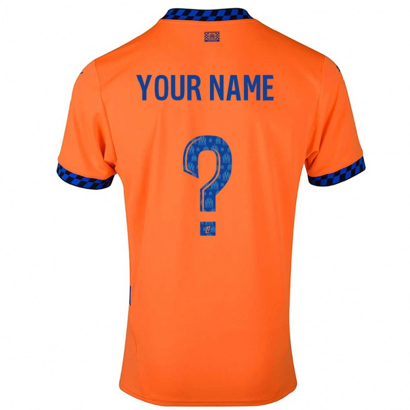 Danxen Kid Your Name #0 Orange Dark Blue Third Jersey 2024/25 T-Shirt