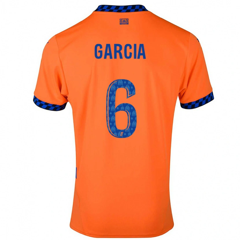 Danxen Kid Ulisses Garcia #6 Orange Dark Blue Third Jersey 2024/25 T-Shirt