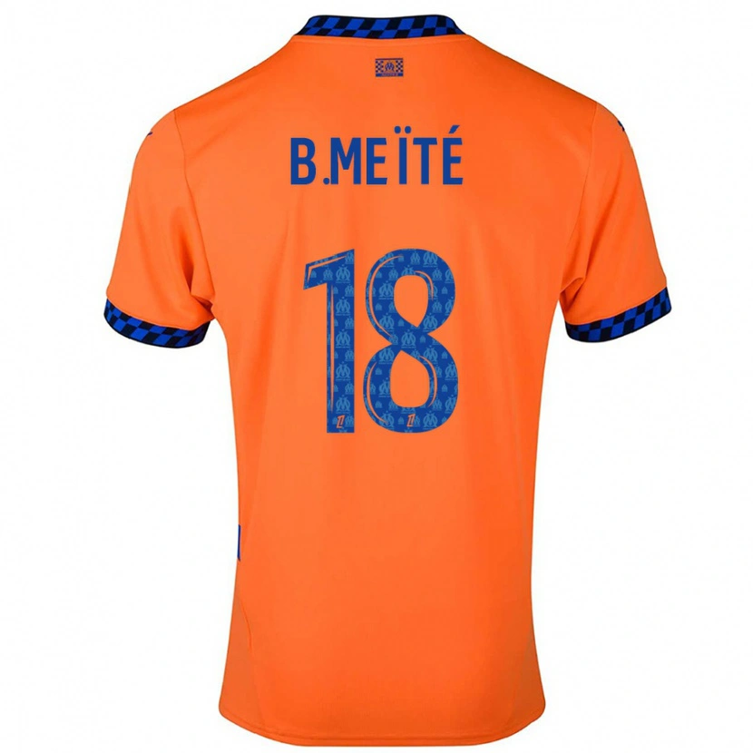 Danxen Kid Bamo Meïté #18 Orange Dark Blue Third Jersey 2024/25 T-Shirt