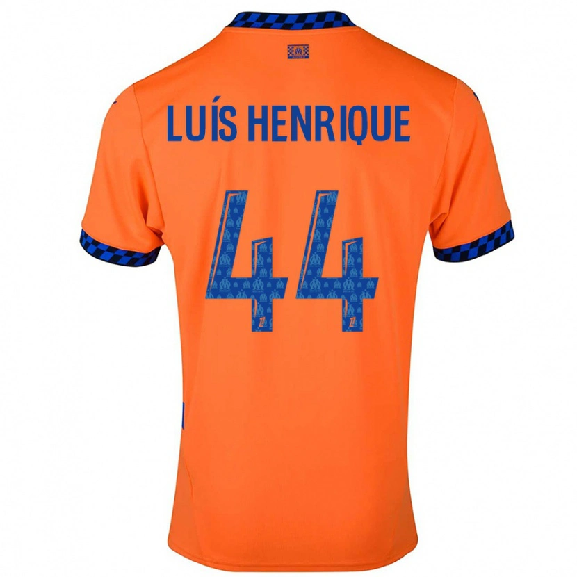 Danxen Kid Luis Henrique #44 Orange Dark Blue Third Jersey 2024/25 T-Shirt