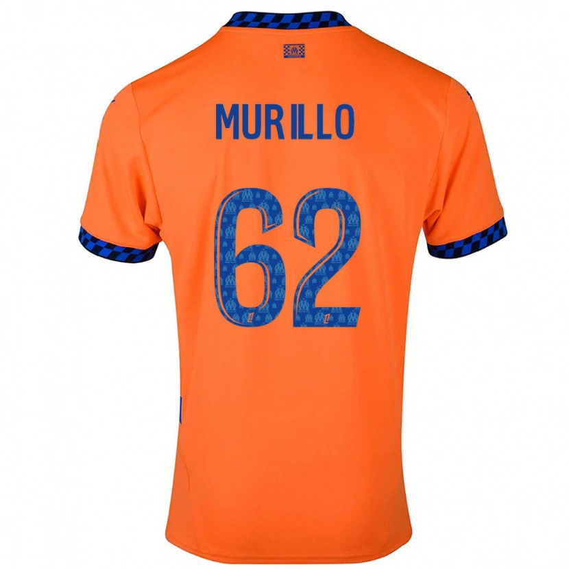 Danxen Kid Amir Murillo #62 Orange Dark Blue Third Jersey 2024/25 T-Shirt