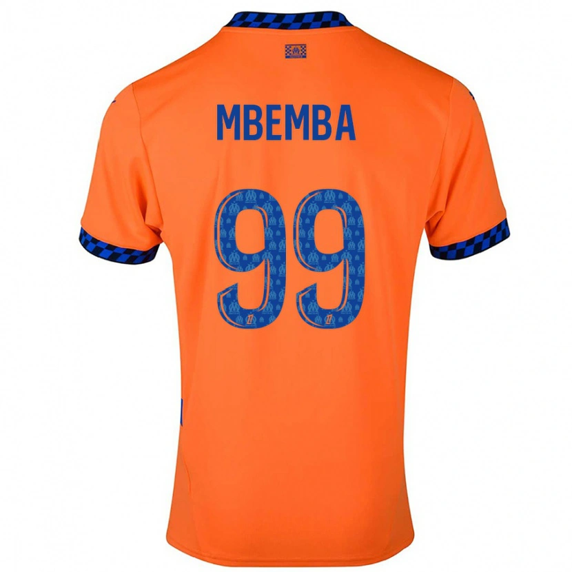 Danxen Kid Chancel Mbemba #99 Orange Dark Blue Third Jersey 2024/25 T-Shirt