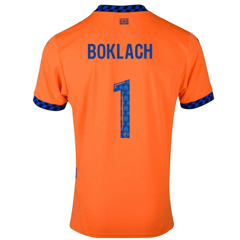 Danxen Kid Kateryna Boklach #1 Orange Dark Blue Third Jersey 2024/25 T-Shirt