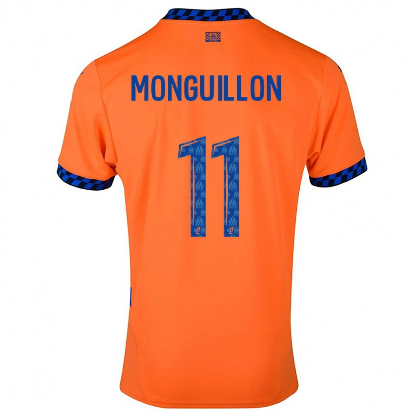 Danxen Kid Coralie Monguillon #11 Orange Dark Blue Third Jersey 2024/25 T-Shirt