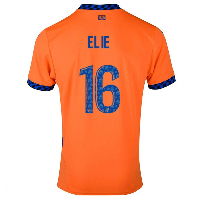 Danxen Kid Anaïs Elie #16 Orange Dark Blue Third Jersey 2024/25 T-Shirt