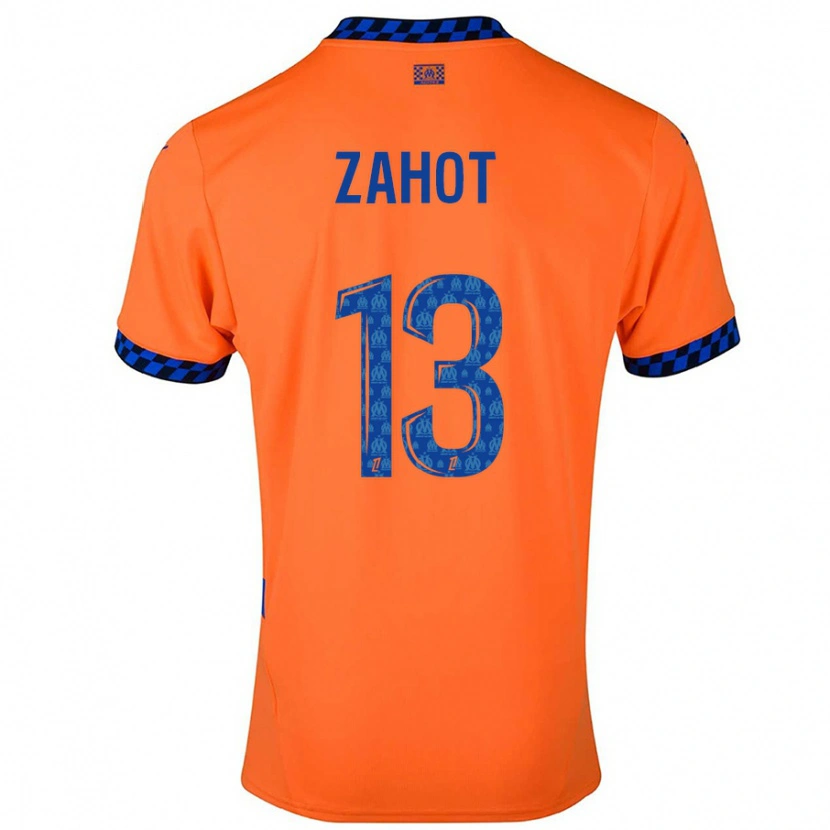 Danxen Kid Sarah Zahot #13 Orange Dark Blue Third Jersey 2024/25 T-Shirt